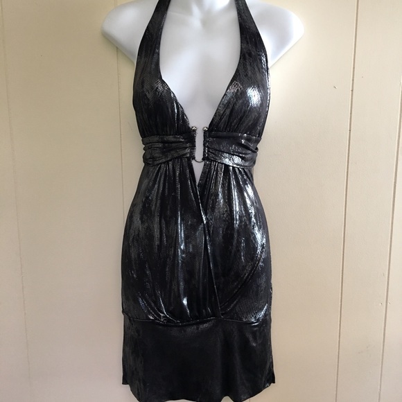 Body Central Dresses & Skirts - Bodycon shimmer black dress